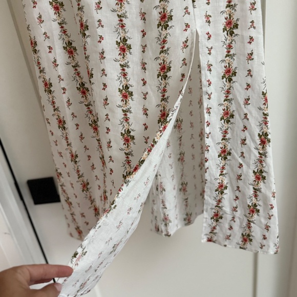 Reformation Amethyst Linen Dress Poppyseed Size 6 - Picture 5 of 6